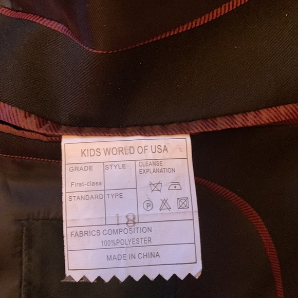 Blazer boy/Mens lined 3 inside pockets 3 front pockets 3 button slv Sz OS - Picture 5 of 6